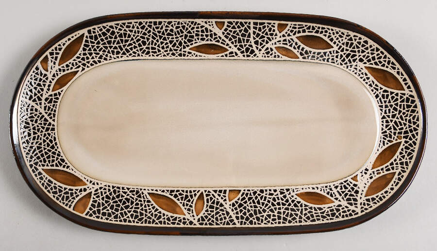 Alexandria 14" Oval Serving Platter by Mikasa-1