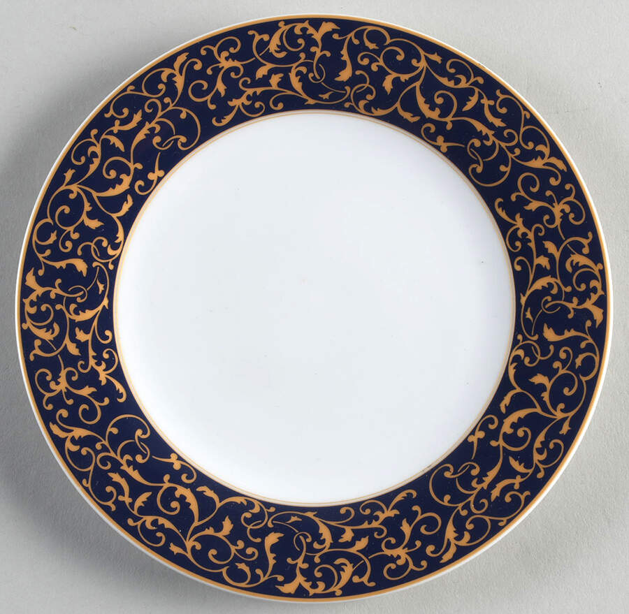 Parchment Cobalt Bread & Butter Plate by Mikasa-1