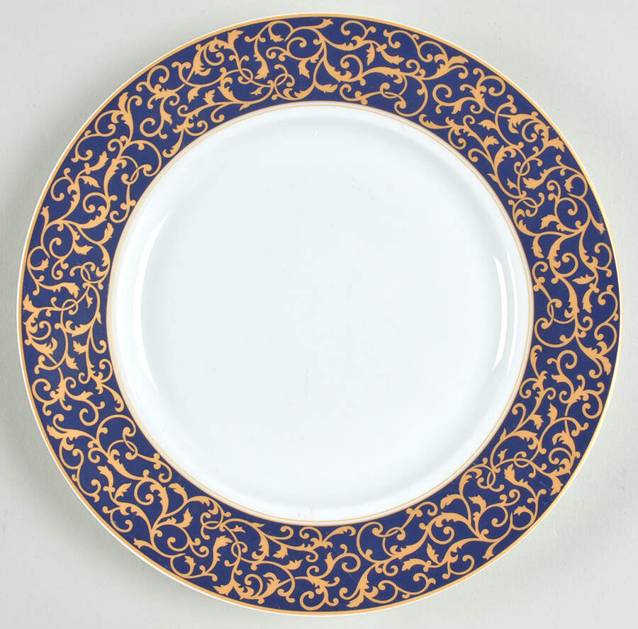 Parchment Cobalt Salad Plate by Mikasa-1