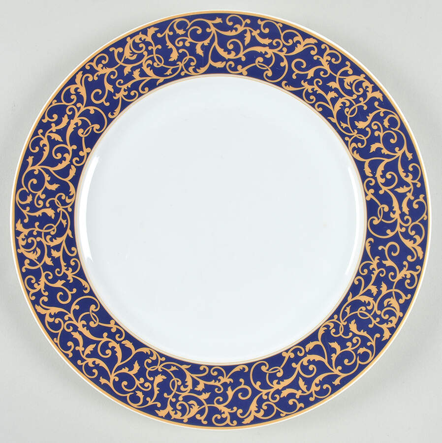 Parchment Cobalt Dinner Plate by Mikasa-1