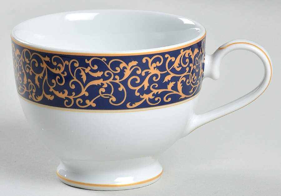 Parchment Cobalt Footed Cup by Mikasa-1