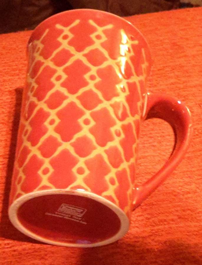 Vintage Red Mug by Mikasa-1