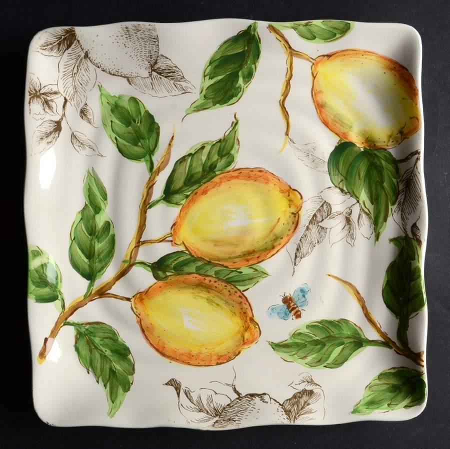 Sketch Lemon Square Salad Plate by Maxcera Corp-1