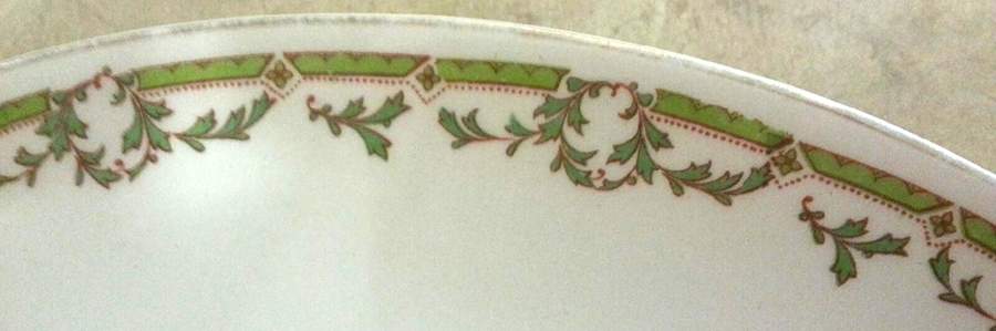 Ivanhoe Green Dinner Plate by Alfred Meakin-1