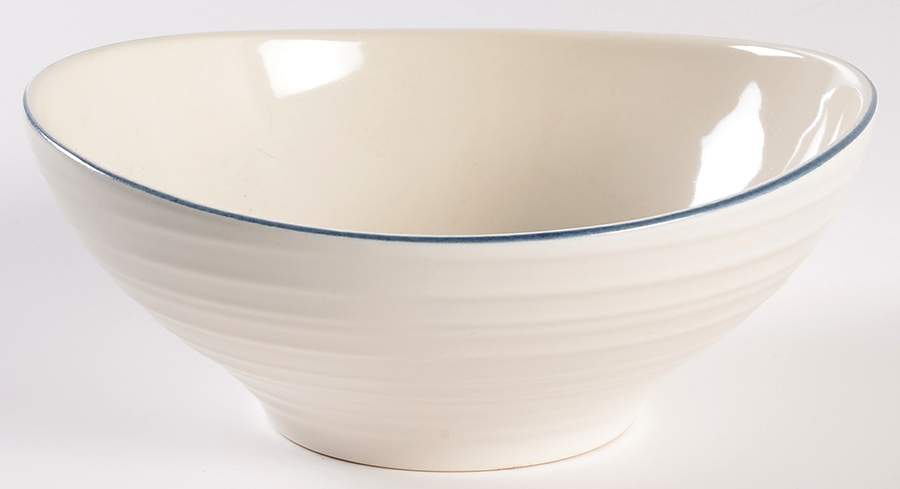 Swirl Blue Banded Soup/Cereal Bowl by Mikasa-1