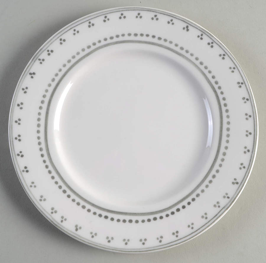 Cadence Stone Grey Salad Plate by Mikasa-1
