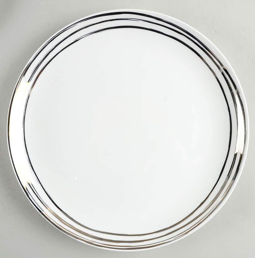 Swirl Platinum Dinner Plate by Mikasa-1