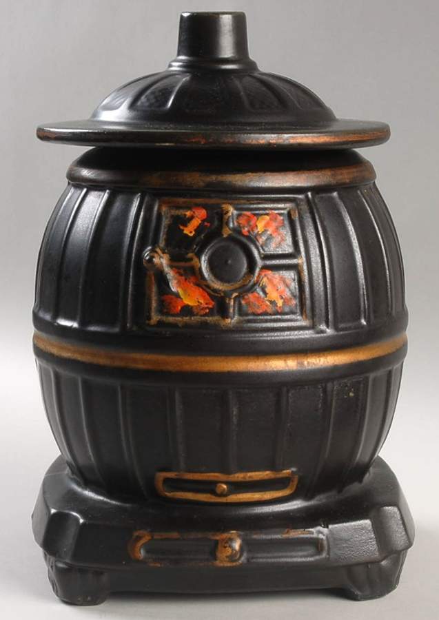 Pot Belly Stove Cookie Jar & Lid by Nelson McCoy-1