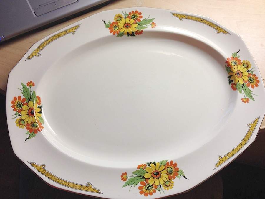MEA419 12" Oval Serving Platter by Alfred Meakin-1