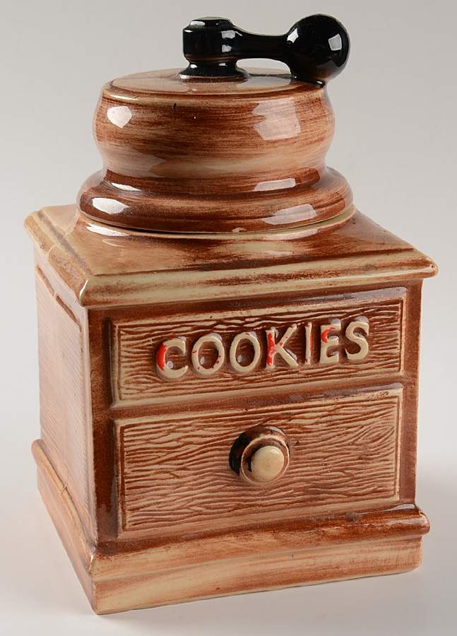 Coffee Grinder Cookie Jar & Lid by Nelson McCoy-1
