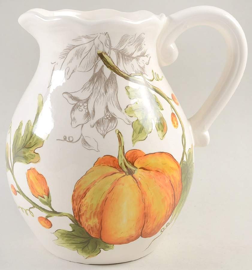 Pumpkin Flower 80 Oz Pitcher by Maxcera Corp-1