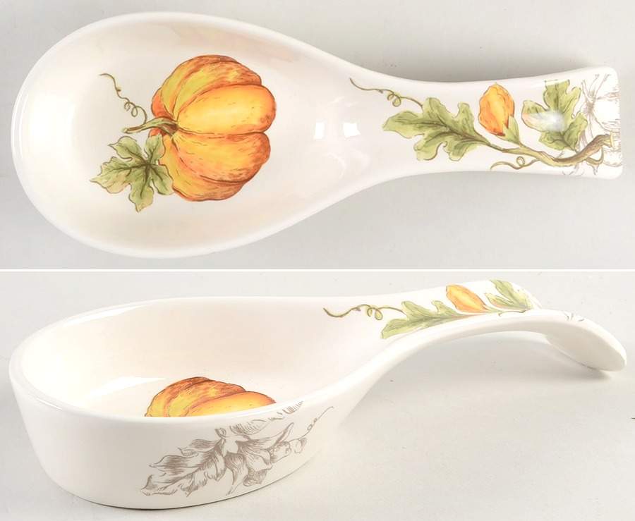 Pumpkin Flower Spoon Rest/Holder (Holds 1 Spoon) by Maxcera Corp-1