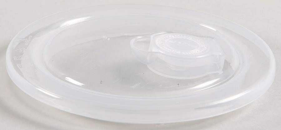 Pumpkin Flower Vent Lid for 16 Oz Round Plastic Microwave Bowl by Maxcera Corp-1