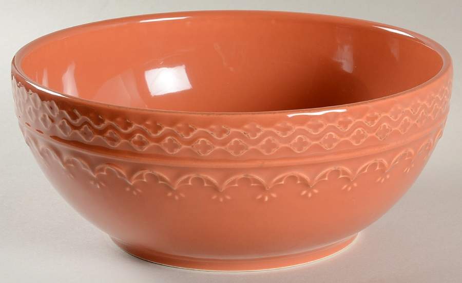 Batalha-Orange 9" Salad Serving Bowl by Matceramica-1