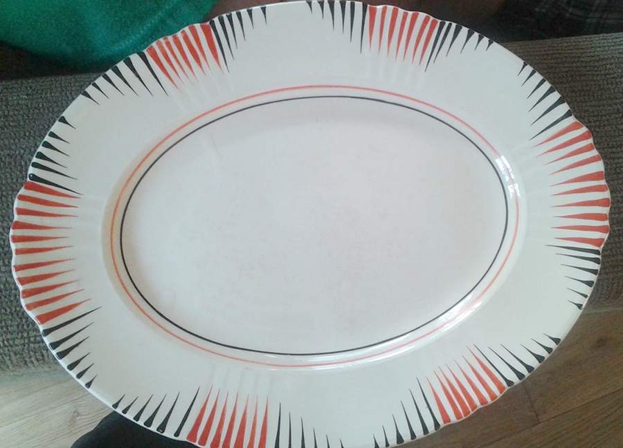 1293 11" Oval Serving Platter by Myott Staffordshire-1