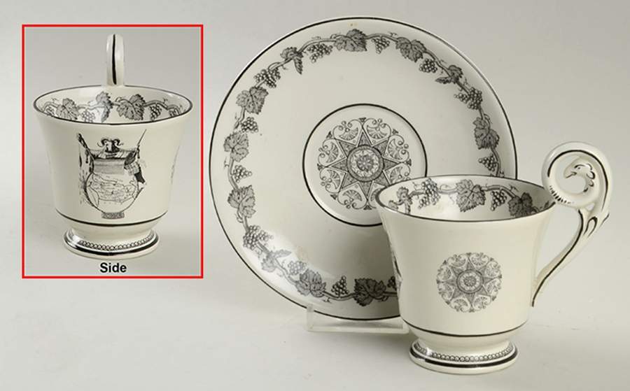 S5072 Footed Cup & Saucer Set by Mottahedeh-1