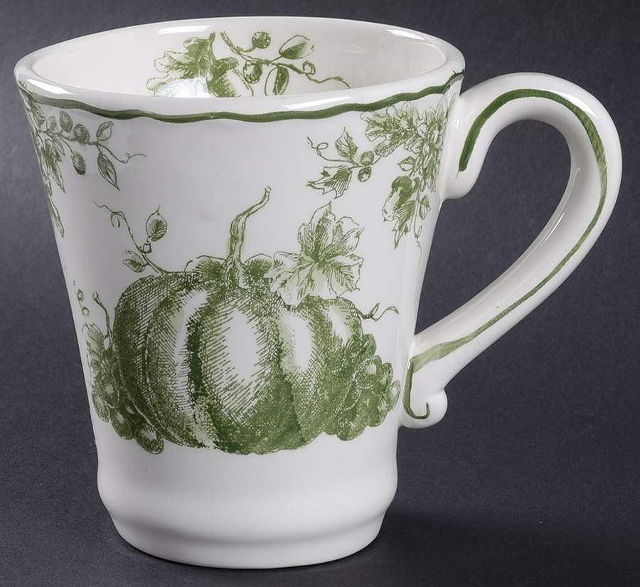 Pumpkin Toile Mug by Maxcera Corp-1