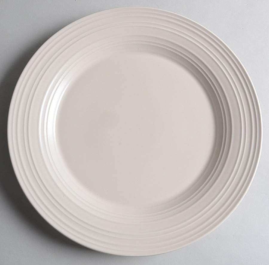 Swirl-Cream 12" Chop Plate (Round Platter) by Mikasa-1