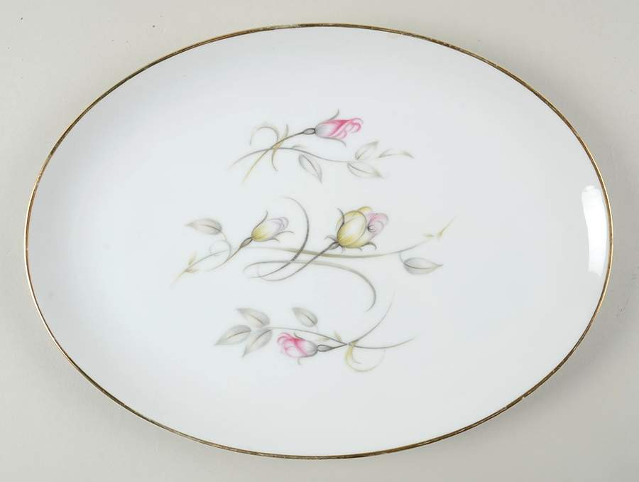 French Rose 12" Oval Serving Platter by Modar-1