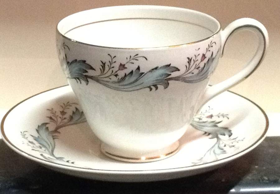 Oakdale Footed Cup & Saucer Set by Myott Staffordshire-1