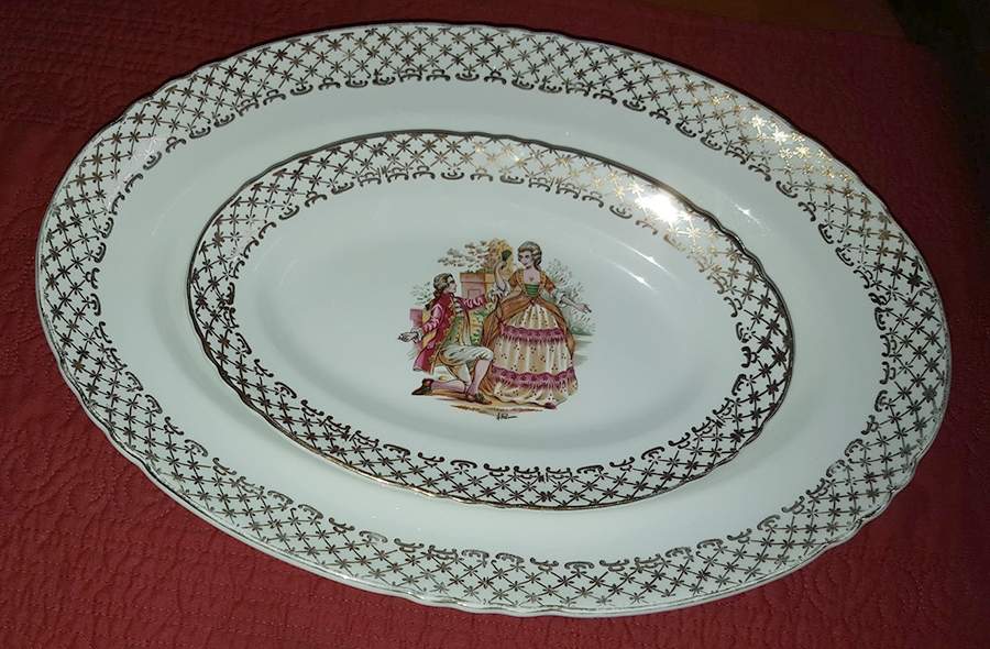 MDF8 12" Oval Serving Platter by Moulin des Loups-1