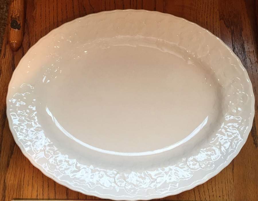 MEA428 14" Oval Serving Platter by Alfred Meakin-1