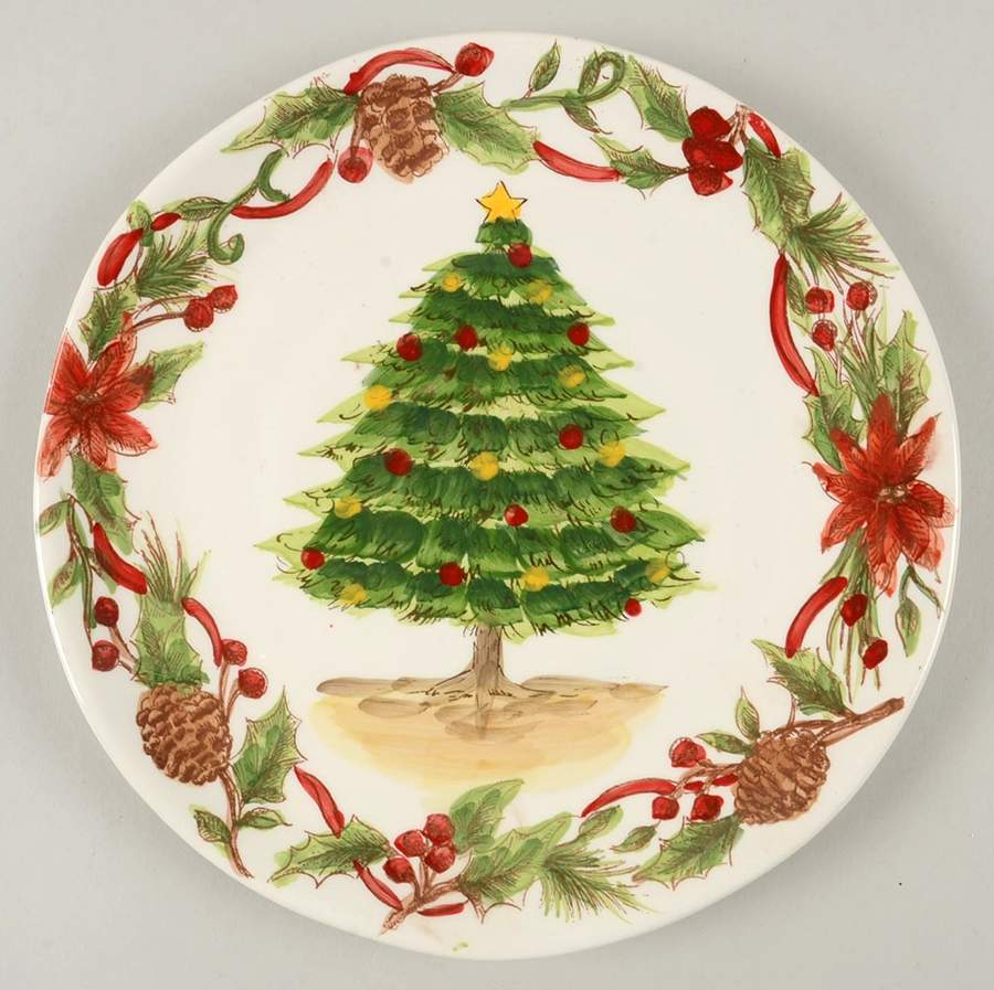 Tree & Bough Salad Plate by Maxcera Corp-1