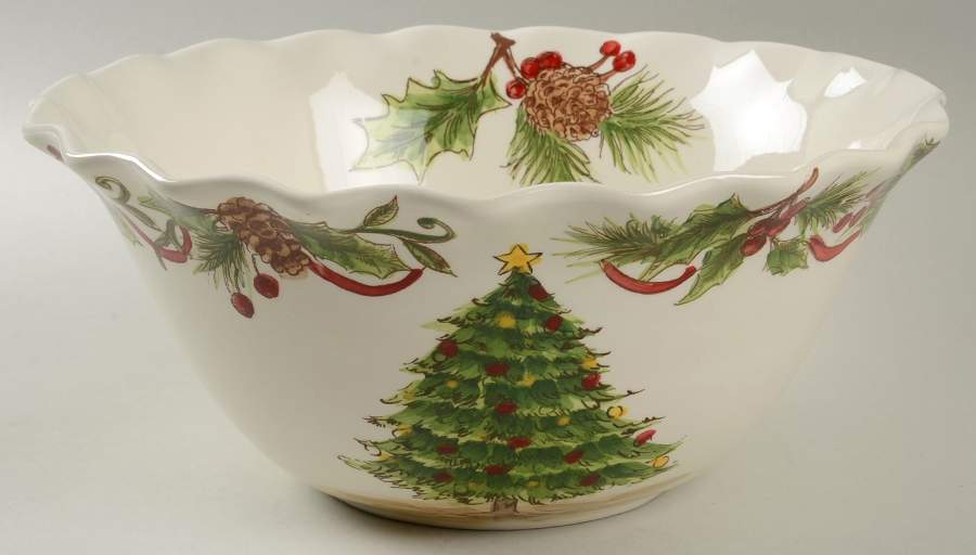 Tree & Bough 10" Ruffled Bowl by Maxcera Corp-1