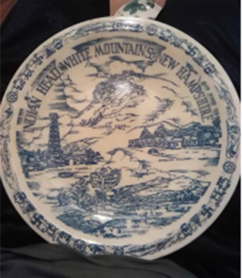 Indian Head, White Mountains, New Hampshire Dinner Plate by Metlox - Poppytrail - Vernon-1
