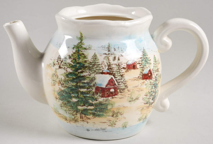 Snowville Teapot No Lid by Maxcera Corp-1
