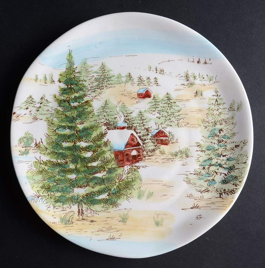 Snowville Salad Plate by Maxcera Corp-1