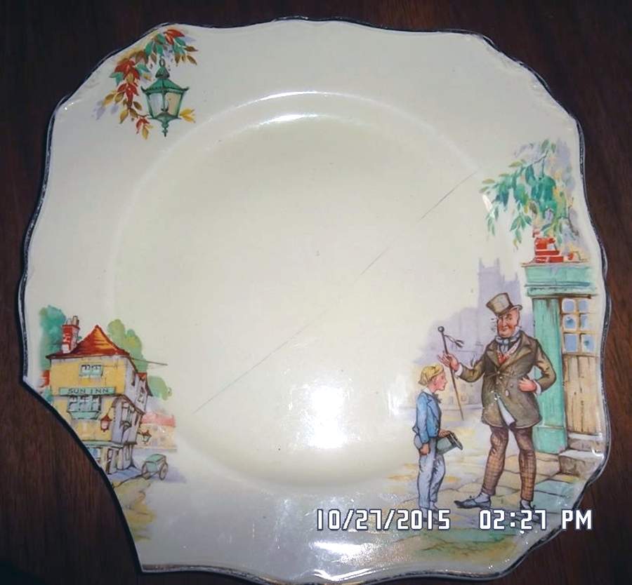 David Copperfield Dinner Plate by Alfred Meakin-1