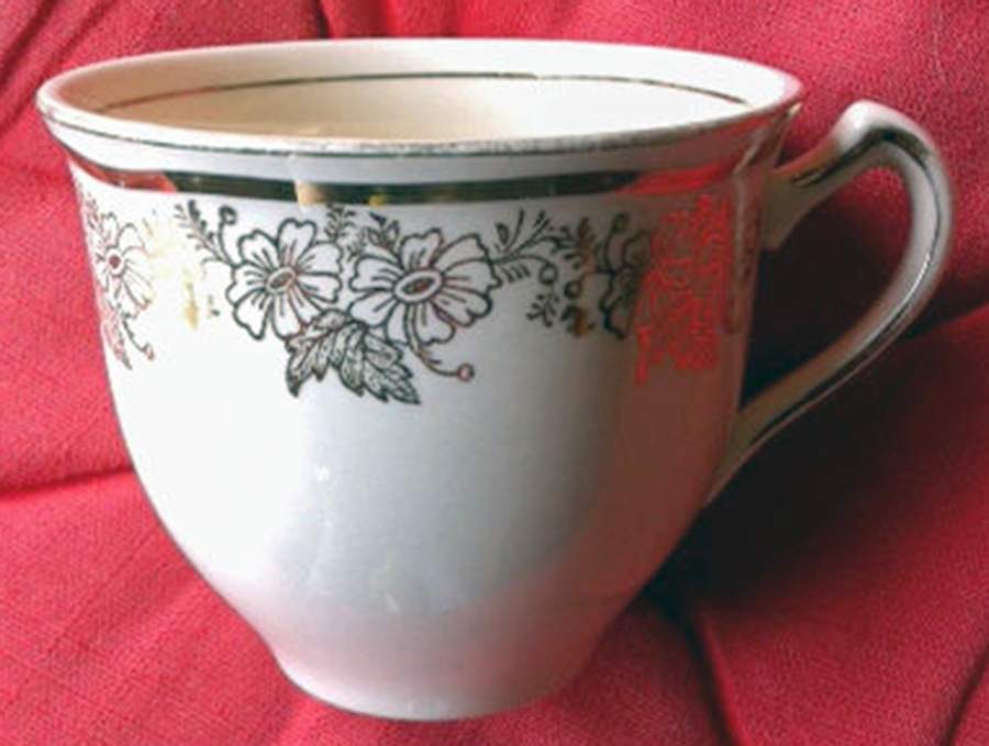 Golden Astoria Flat Cup by Alfred Meakin-1