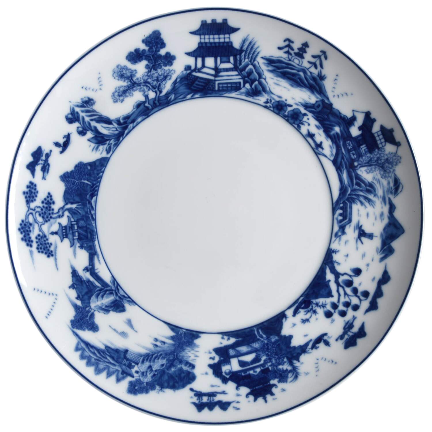 Blue Shou Dinner Plate by Mottahedeh-1