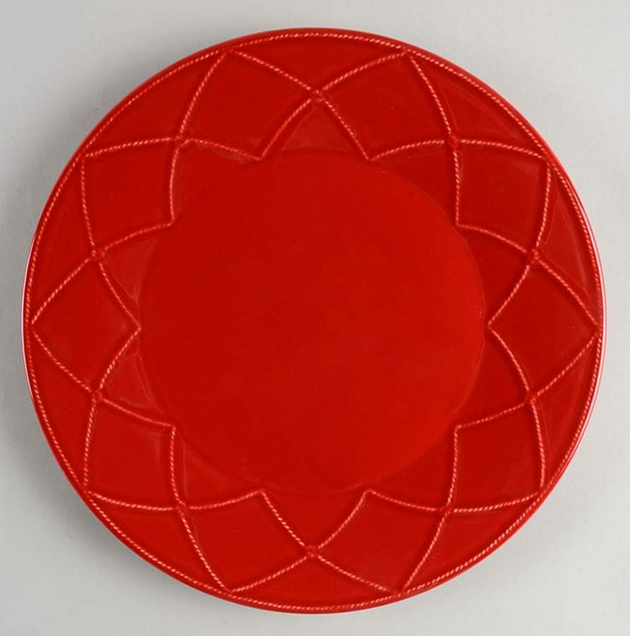 M2A15 Red Dinner Plate by Matceramica-1