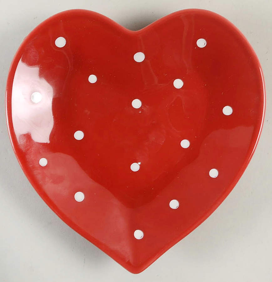 Bliss Heart Shape Appetizer Plate by Matceramica-1