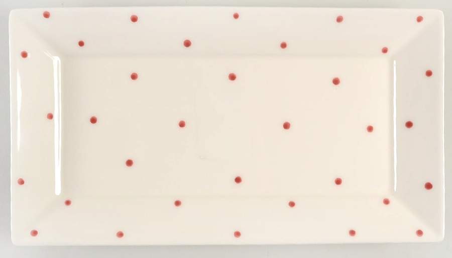 M2A24 Red 13" Rectangular Serving Platter by Matceramica-1