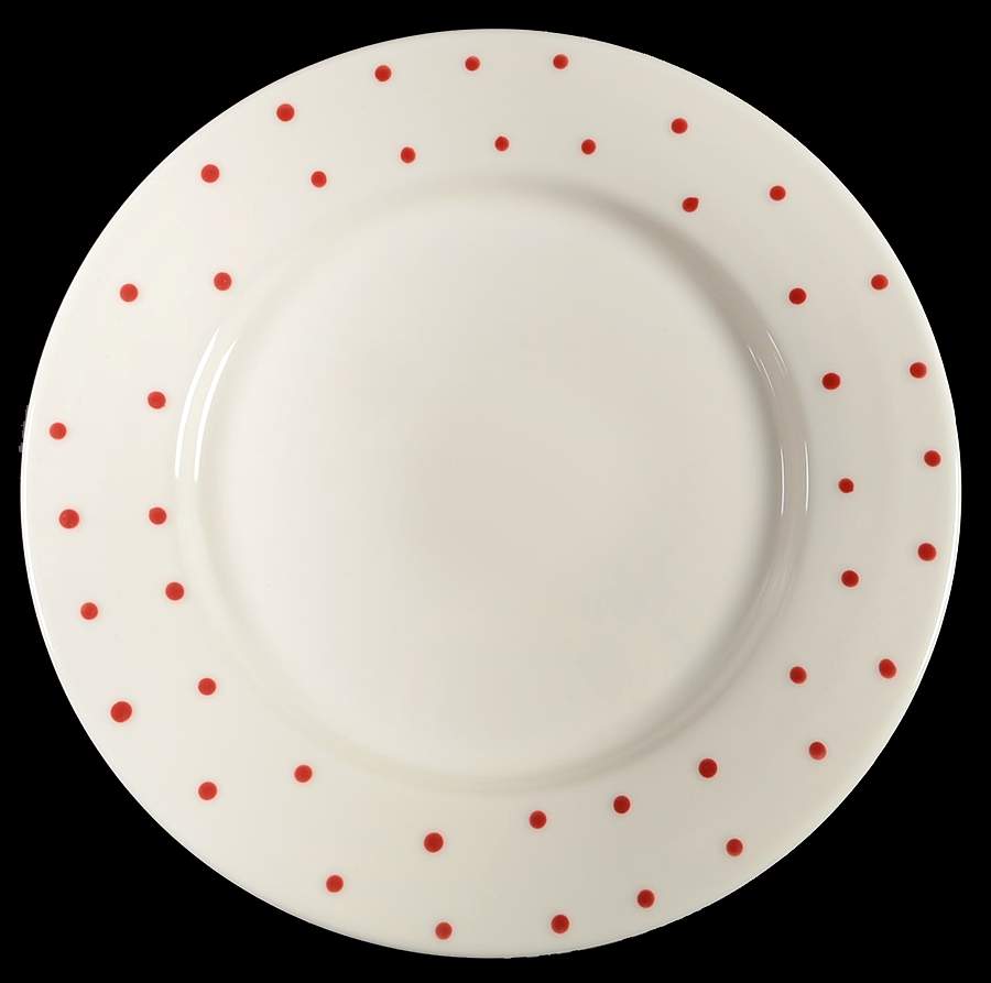 M2A24 Red Dinner Plate by Matceramica-1