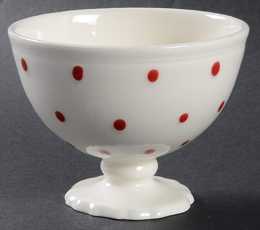M2A24 Red Footed Dessert Bowl by Matceramica-1