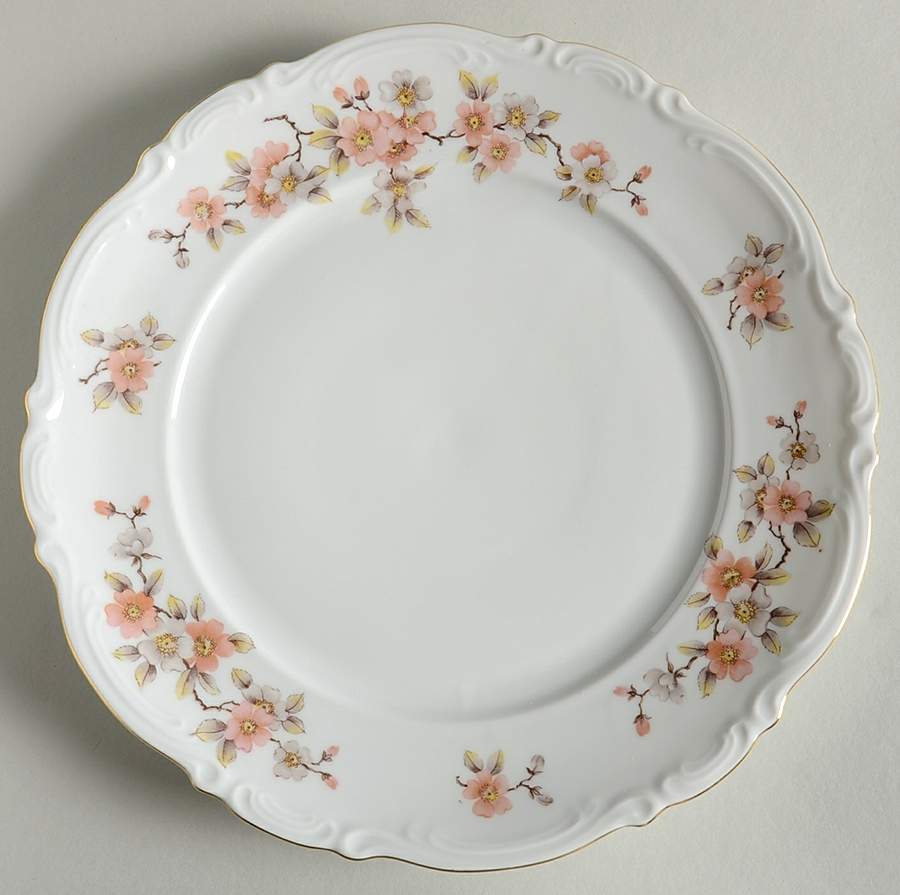 Springtime Peach Dinner Plate by Mitterteich-1
