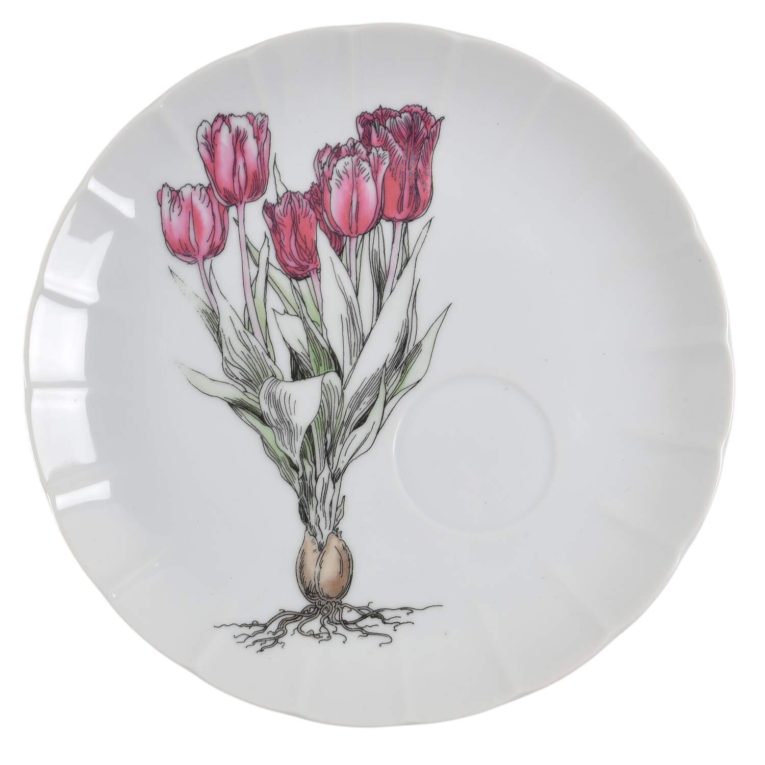 Tulip Snack Plate by Seymour Mann-1