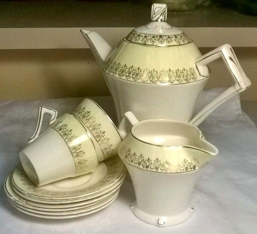 MYO187 Flat Cup & Saucer Set by Myott Staffordshire-1