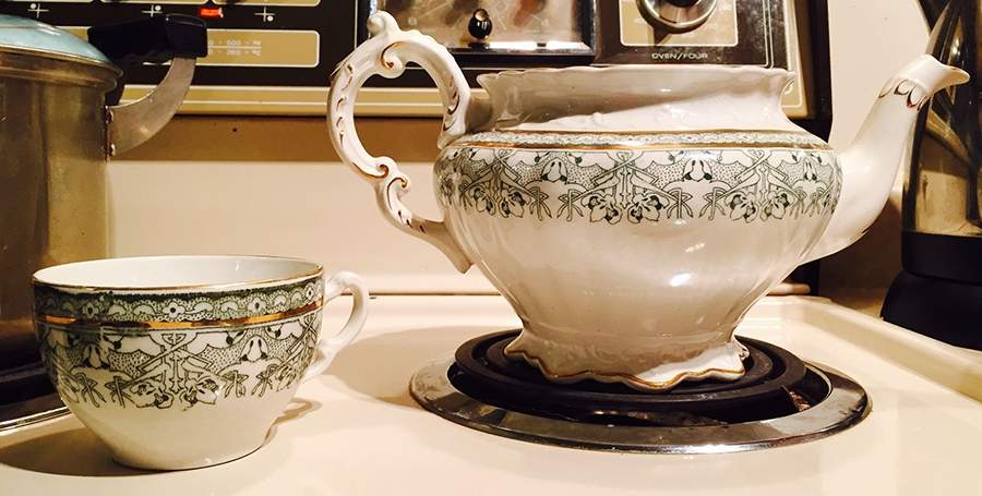 Manhattan Green Teapot No Lid by Mercer-1