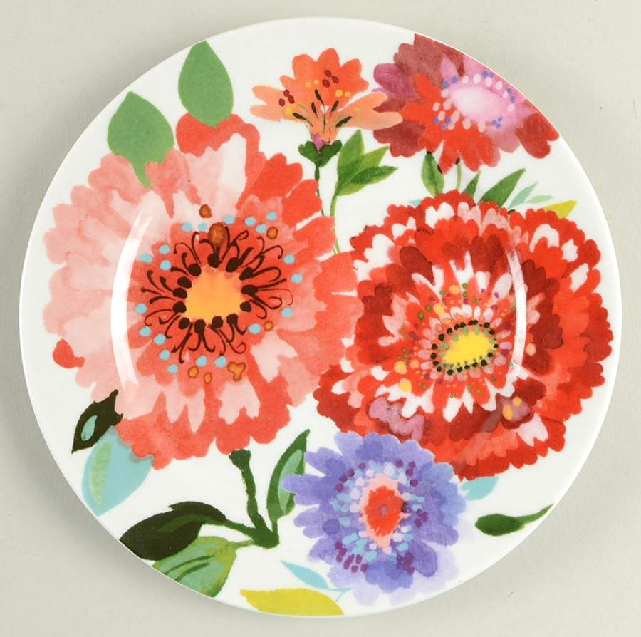 Provence Garden Zinnia Salad Plate by Mikasa-1
