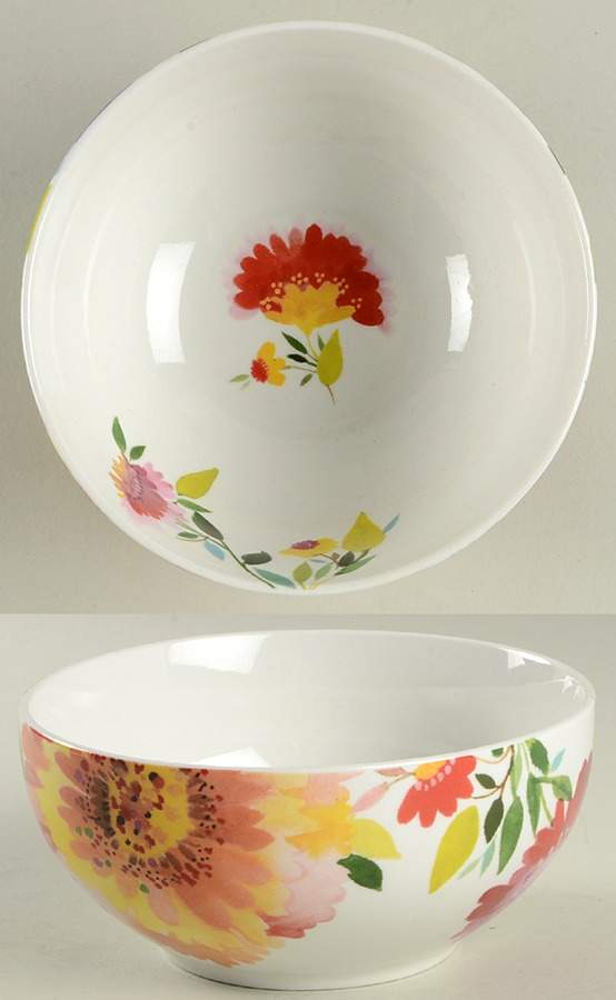 Provence Garden Zinnia Soup/Cereal Bowl by Mikasa-1