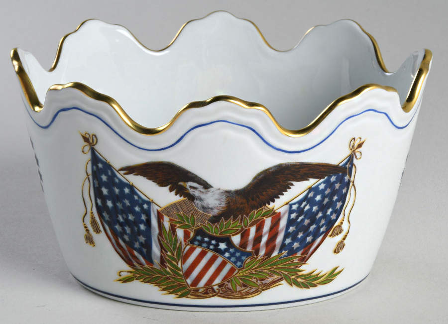 Monteith Cachepots Monteith Oval Cachepot by Mottahedeh-1