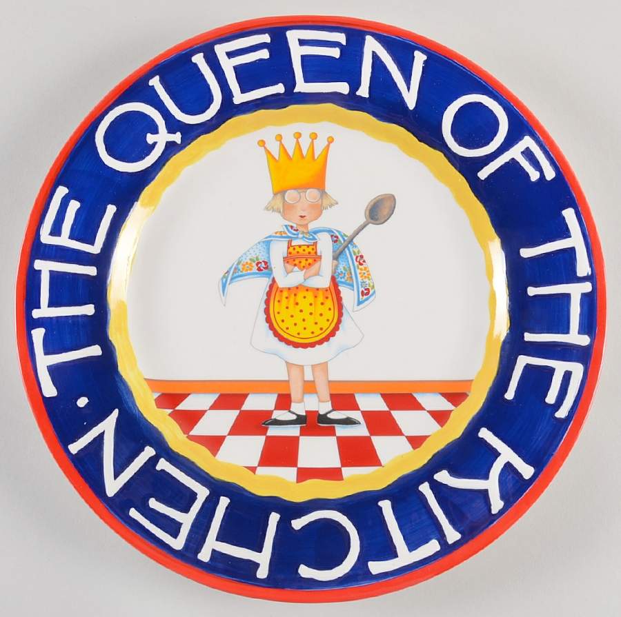 Queen of the Kitchen Dinner Plate by Mary Engelbreit-1