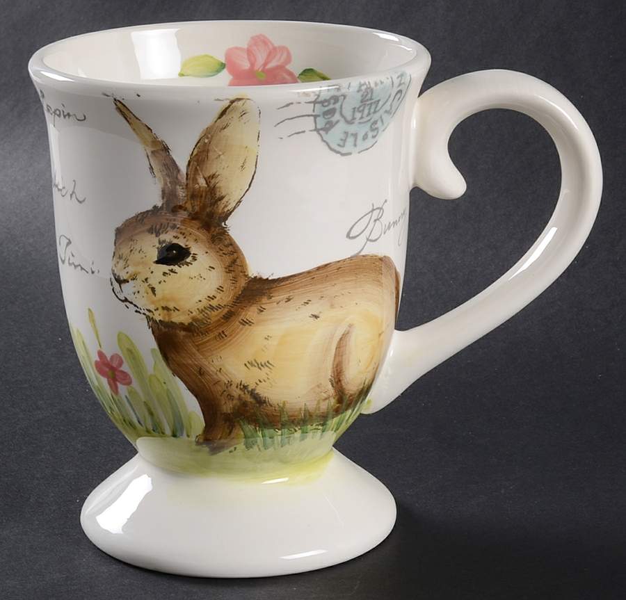 Postcard Bunny Mug by Maxcera Corp-1