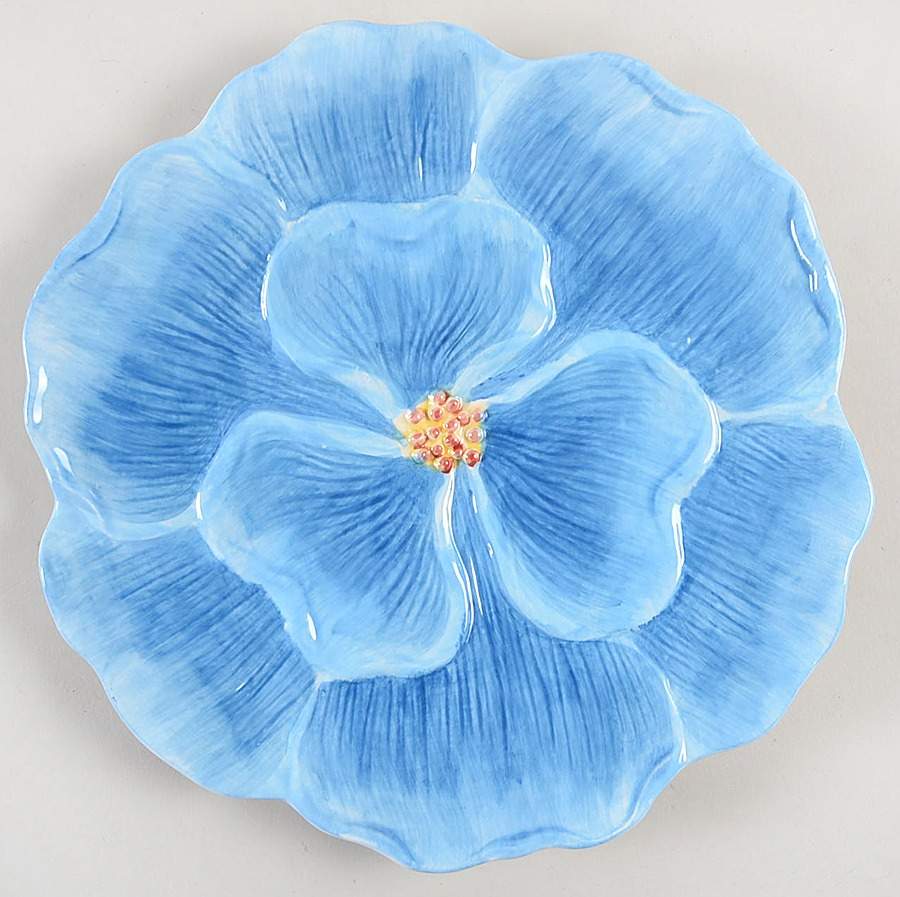 Floral Bunny Flowe Shape Dinner Plate by Maxcera Corp-1