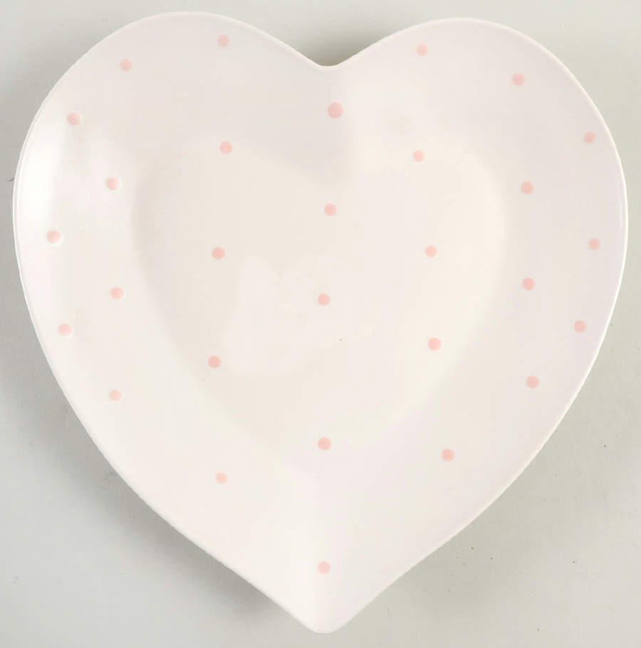 M2A24 Pink Heart Shape Dinner Plate by Matceramica-1
